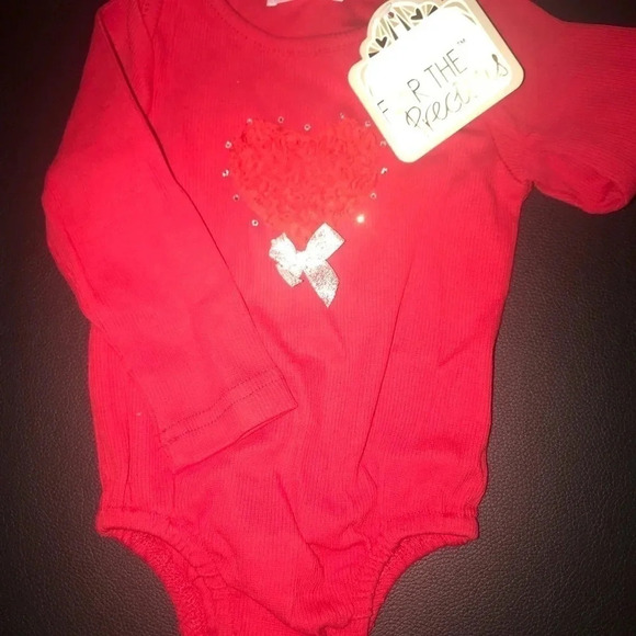 ❤️VALENTINES❤️ EMBELLISHED BODYSUIT/TUTU 6-12M - Picture 2 of 5